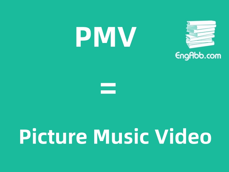 “PMV”是“Picture Music Video”的缩写，意思是“图片音乐视频”