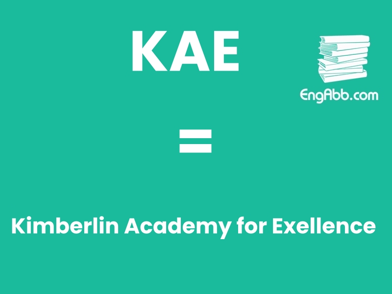 “KAE”是“Kimberlin Academy for Exellence”的缩写，意思是“金柏林高级学院”