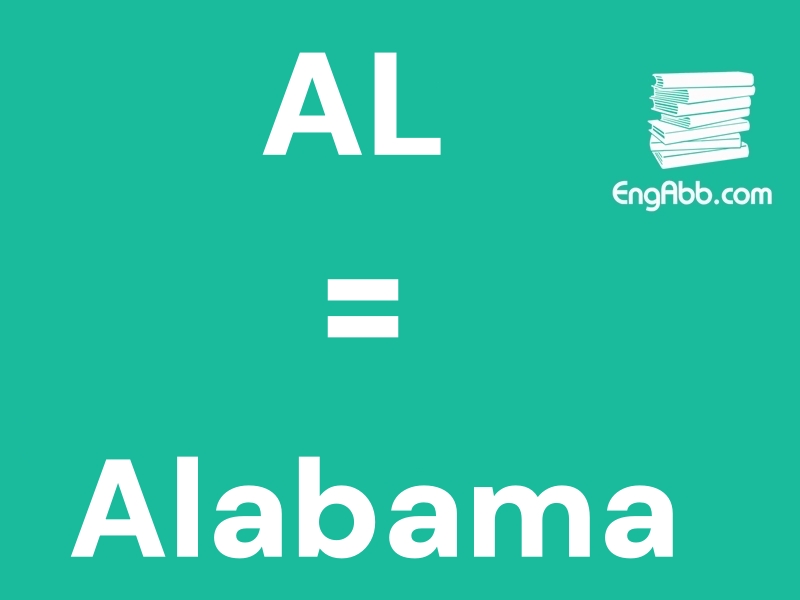 “AL”是“Alabama”的缩写，意思是“阿拉巴马州”